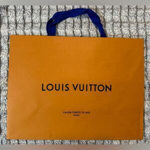 Louis Vuitton Bold Orange Tote Shopping Bag